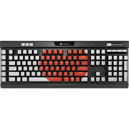 Japanese Flag Distressed K95 RGB PLATINUM Mechanical Gaming Keyboard Skin